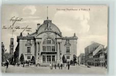 90762 W8510 Fürth , Bay 1909 - das neue Stadttheater