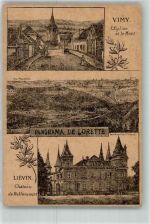 62800 Lievin 1916 - l`Eglise et le Mont Vimy Chateau de Rollencourt