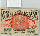Angerburg Wegorzewo Notgeldschein Notgeld 75 Pfennig