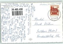 35745 W6348 Herborn , Hess - Martplatz Rathaus VW Käfer Oldtimer