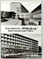 06507 O4302 Bad Suderode Foto AK Sanatorium Willi Agatz