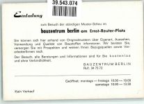 10115 W1000 Charlottenburg Werbe AK Bauzentrum am Ernst Reuter Platz