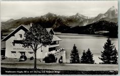 87629 W8958 Weißensee b Füssen - See-Hotel Seespitz Säuling Füssener Berge