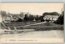 37130 Langeais - Vue generale prise du Pont Kirche Fabrik