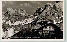 82481 W8102 Mittenwald - Mittenwalderhütte gegen Westl. Karwendelspitze