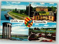 56170 W5450 Neuwied 1966 - Schloss Neuwied Pegelturm Schwimmbad
