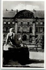 66482 W6660 Zweibrücken , Pfalz Foto AK Justizpalast mit Vorgarten