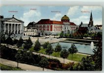 Posen Poznan 1912 Gebrauchsspuren Stadttheater Ansiedlung Paulikirche