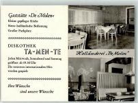 25774 W2247 Lunden , Holst KEINE AK Werbung Gasthaus De Molen Diskothek Ta-men-te Kalender
