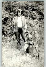 Frau Schäferhund Privatfoto KEINE AK