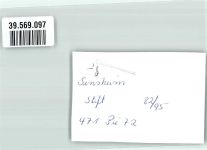 74889 W6920 Sinsheim , Elsenz FOTO KEINE AK Foto Original aus Archiv eines Ansichtskartenverlags Stift Ort handschriftlich