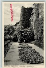 76593 W7562 Gernsbach Gebrauchsspuren Schloss Eberstein Rosengarten