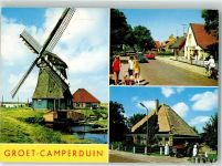 1873 Groet - Camperduin Windmühle Oldtimer Fahrrad Trecker