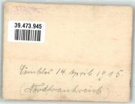 Comblas 14. April 1915 Nordfrankreich Westlicher Kriegsschauplatz Privatfoto KEINE AK