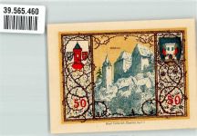 56457 W5438 Westerburg , Westerw Notgeldschein 50 Pfennig Notgeld 1920 Schloss Wappen Turm Adler