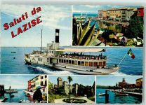 37017 Lazise - Dampfschiff Italia Hafen