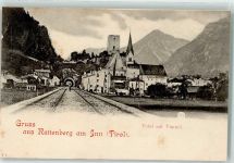 6240 Rattenberg - mit Pfarrkirche hl. Virgil und Oberes Schloss Rattenberg