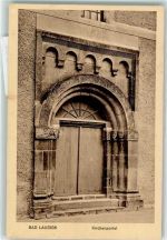 04651 O7232 Bad Lausick 1918 - Kirche Portal Feldpost WK I