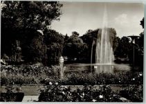 66482 W6660 Zweibrücken , Pfalz Foto AK Wasserfontaine im Rosengarten