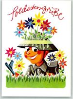 Soldatengrüße sign.Bernsdorf Klaus Militärverlag DDR Militär Karikatur Künstlerkarte
