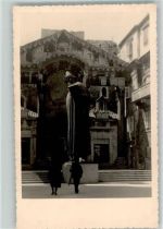 Split Spalato Privatfoto AK Statue Gregor von Nin Ort handschriftlich