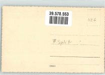 Split Spalato Privatfoto AK Statue Gregor von Nin Ort handschriftlich
