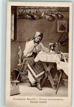 Hermannstadt Sibiu Foto AK Tracht Rumänische Bäuerin Ort lt. Verlag
