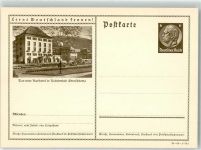 08301 O9408 Oberschlema Ganzsache Neues Kurhotel Oldtimer
