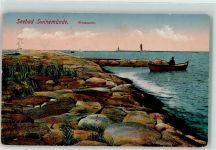 Swinemünde Swinoujscie - Westmole Windmühle Ruderboot
