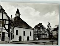 42781 W5657 Gruiten Foto AK Ev. Kirche Fachwerkhaus von 1764