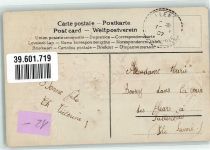 Rosen Blumenvase Lithographie Vergissmeinnicht 1907 Prägedruck