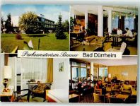 78073 W7737 Bad Dürrheim , Schwarzw 1978 Werbe AK Parksanatorium Benner
