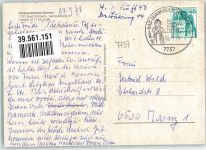 78073 W7737 Bad Dürrheim , Schwarzw 1978 Werbe AK Parksanatorium Benner
