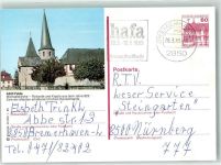 36037 W6400 Fulda Ganzsache Michaelskirche Rotunde Krypta aus dem Jahre 822