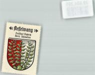 87484 W8964 Nesselwang Vignette Wappen Sammelmarke Kaffee Hag