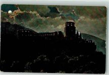W6900 Heidelberg , Neckar Schloß Hoffmann, H. Mondschein