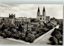 76829 W6740 Landau in der Pfalz Foto AK Gartenstadt Schlößchen mit Katholischer Kirche Marienkirche