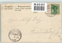61462 W6240 Königstein im Taunus 1903 - Abend Stimmung Burg Ruine