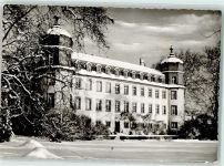 35423 W6302 Lich , Hess Privatfoto KEINE AK Schloss WInter Schnee Ort handschriftlich
