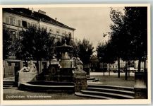 66482 W6660 Zweibrücken , Pfalz Foto AK Wittelsbachbrunnen