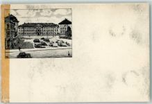 66482 W6660 Zweibrücken , Pfalz Gebrauchsspuren Adolf-Hitler-Platz Zeichnung WK II