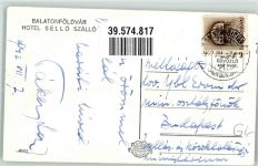 Balatonföldvar 1942 Foto AK Hotel Sello Szallo