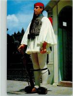 Athen Athenes Leibgarde Uniform Militär Griechenland Foto AK