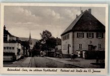 66287 W6607 Quierschied Foto AK Postamt Straße des 13. Januar Luko Karte