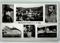 Heiligenkreuz Portraits Mary Vetsera und Kronprinz Rudolf Karmeliterinnen-Kloster und Jagdschloss Grabmal Vetsera Verlag Ledermann Adel Österreich 1960 Foto AK
