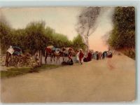 Kairo Cairo Gebrauchsspuren Kamelgruppe Tracht