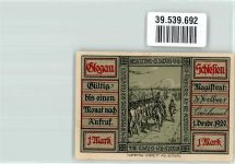 Glogau Glogow Notgeldschein Notgeld 1 Mark