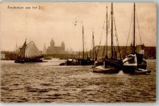 1001 Amsterdam 1920 - aan het Y Segelboot