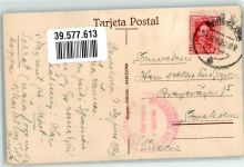 Barcelona 1929 - Stierkampf Arena Ort lt. Stempel