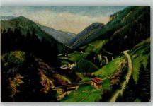 Höllental Höllental bei der Ravennaschlucht Verlag König Serie Nr. 12 Hoffmann, H. Künstlerkarte